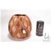 Image 1 : Hand woven, tight weave basket 8" in height