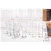 Image 2 : Eight 9" high copper wine glasses, six French made Luminarc shot glasses, six unmarked shot glass an
