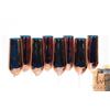Image 3 : Eight 9" high copper wine glasses, six French made Luminarc shot glasses, six unmarked shot glass an