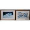 Image 1 : Two framed limited edition prints including "Roller Skaters" 74/275 and "Cleaning Fish" 56/ 275 both