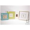 Image 1 : Selection of four small prints and paintings including three framed and one unframed