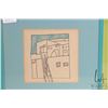 Image 2 : Selection of four small prints and paintings including three framed and one unframed