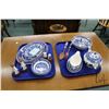 Image 1 : Selection of Johnson Bros. Willow serving pieces including two 8 1/2" round bowls, 6 1/2" X 9" open 