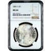 Image 1 : 1881-S Morgan Silver Dollar NGC MS64