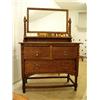Image 1 : Oak dresser with mirror and 3 drawers (231)