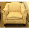 Image 1 : Large American empire style mahogany rocker - upholstered (235)