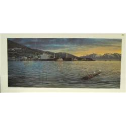 Gary Peterson print of Valdez oil tanker 29/235 (3)