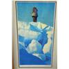 Image 1 : Double matted and framed, signed and numbered Fred Machetanz "Whaling Lookout" 79/950 (3)