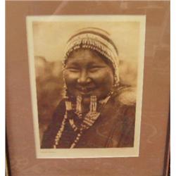 Curtis engraving from copyrighted photograph from Edward Curtis 1928 of Eskimo Woman (3)