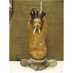 Large whale bone walrus done by Michael Scott (2)