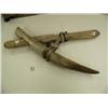 Image 1 : Baleen, wood, and whale bone artifact 23" long (3)