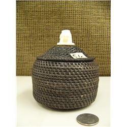 4" baleen basket with walrus head finial, beautiful basket by Marilyn Hank of Pt. Hope (3)