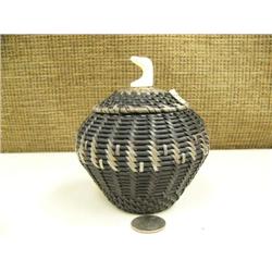 Fabulous quality 5" baleen basket by James Omnik of Pt. Hope, AK #644F (2)