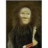 Image 2 : 15" whaled bone ivory faced doll with ivory hands, baleen bow and fox fur, ivory tipped knife and ar