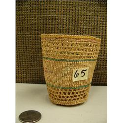 Aleut basket with some damage to bottom (2)