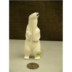 4.5" standing polar bear by Charles Edward from Savoonga #715F (2)