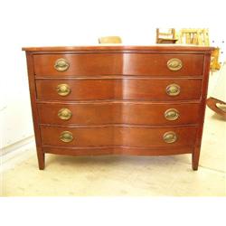 American mahogany 4 drawer chest of drawers (227)