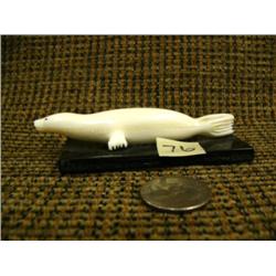 3.5" carved ivory seal by Roger Silook #192F (2)