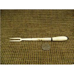 Circa 1960 ivory and baleen fork #A52 (2)