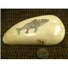 Image 1 : 5.5" whale's tooth pipe stand with beautifully scrimshawed whale by Charlie Kokuluk (2)