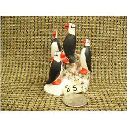 3" 4 bird ivory rookery by Mark Seeganna #721F (2)