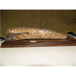 Imported relief carving on mammoth ivory of bears and penguins #M042