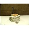 Image 1 : Whale bone and ivory Canadian goose on vertebrae nest with ivory egg by Aningayou 5" tall (2)