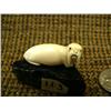 Image 1 : Very well done ivory walrus, circa 1960, 1.5" long mounted on soapstone - fabulous detail in face (2