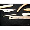 Image 4 : Lot of 8 ancient Eskimo artifacts, harpoons, net weights, bucket handle, knife handle, etc. (3)