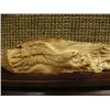 Image 2 : Imported mammoth ivory relief carving of 2 eagles and fish - incredible carving outrageous detail 8"