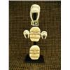 Image 1 : White ivory and baleen totem with dance mask by Mark Seeganna of King Island (2)