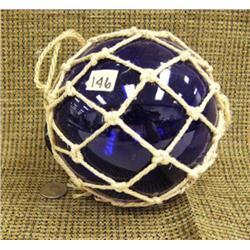 5.5" cobalt blue glass ball (2)