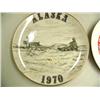 Image 2 : Lot of 2: 1970 George Ahgupuk plate and Alaska plate with totemic designs (2)