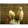 Image 2 : 2 ivory bears 1" each (2)