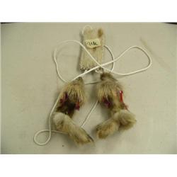 CHOICE on 4 Eskimo yo-yos by Maria Anariak: beaded ptarmigan feet (2)