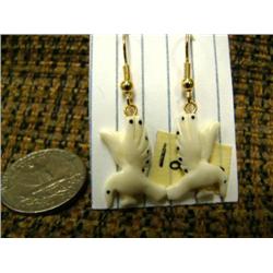 CHOICE on 6 ivory earrings by Robert Kokuluk: birds (2)