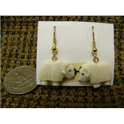 CHOICE on 6 ivory earrings by Robert Kokuluk: musk ox (2)