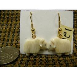 CHOICE on 6 ivory earrings by Robert Kokuluk: musk ox (2)
