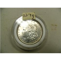 CHOICE on 10 Brilliant uncirculated Morgan dollars: 1890 Philadelphia (2)