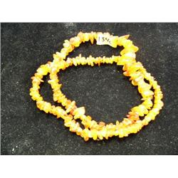 CHOICE on 3 trade bead necklaces: amber  (3)