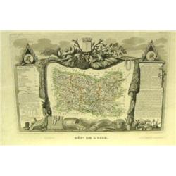 CHOICE o 4 shrink-wrapped maps: Dept De L'Oise (3)