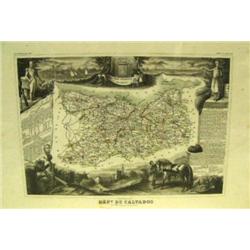 CHOICE o 4 shrink-wrapped maps: Dept Du Calvados (3)