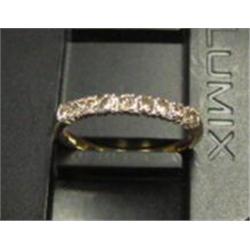 Lady's diamond ring 14k yellow gold: Diamonds (round cut, approx .25 carats, clarity SI1-I2, color l