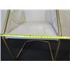 Image 9 : Qty 2 Cantilever Chairs, Natural Suede Leather w/ Brass Frame 22"W x 27"H