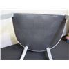 Image 5 : Qty 2 Upholstered Natural Leather Chairs, Lt. Gray 24" x 18" x 38"H