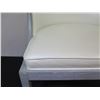 Image 6 : Qty 2 Upholstered Natural Leather Chairs, Lt. Gray 24" x 18" x 38"H