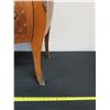 Image 17 : 2-Drawer Bombe Side Table (or Nightstand) w/ Natural Marble Top 29" x 15" x 30"H