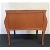 Image 8 : 2-Drawer Bombe Side Table (or Nightstand) w/ Natural Marble Top 29" x 15" x 30"H