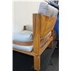 Image 6 : Wood-Framed Natural Leather Armchair, Pirelli Ltd. (Great Britain) 30" x 29" x 34"H