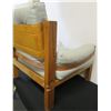 Image 7 : Wood-Framed Natural Leather Armchair, Pirelli Ltd. (Great Britain) 30" x 29" x 34"H